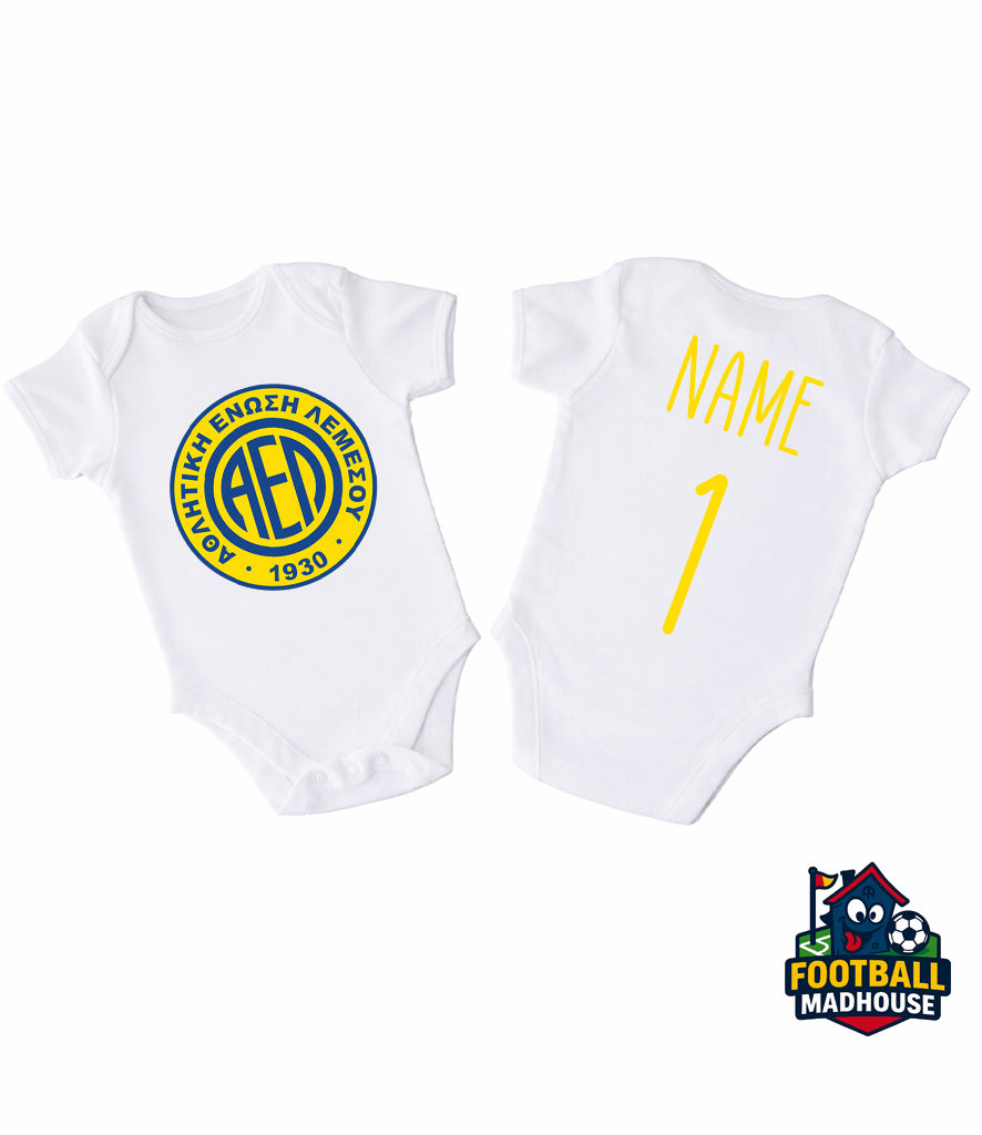 AEL Limassol Football Personalised Bodysuit