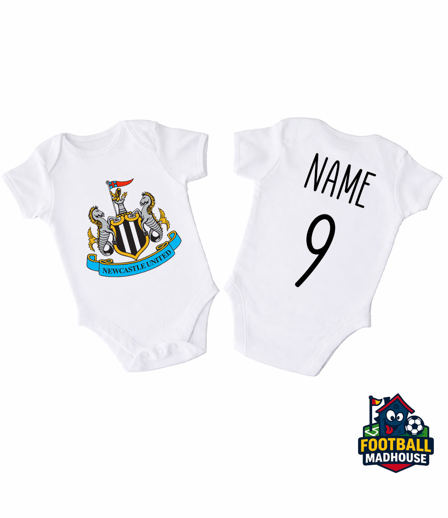 Newcastle United Football Personalised Bodysuit