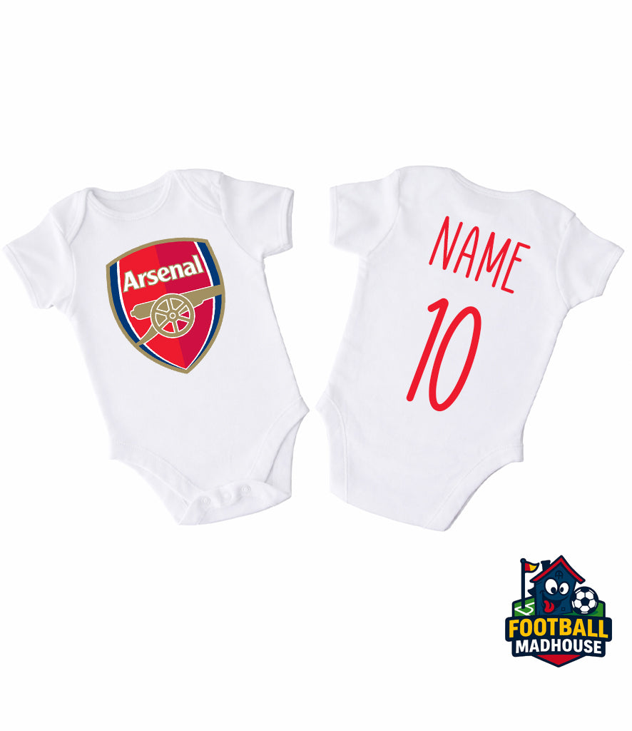 Arsenal Football Personalised Bodysuit