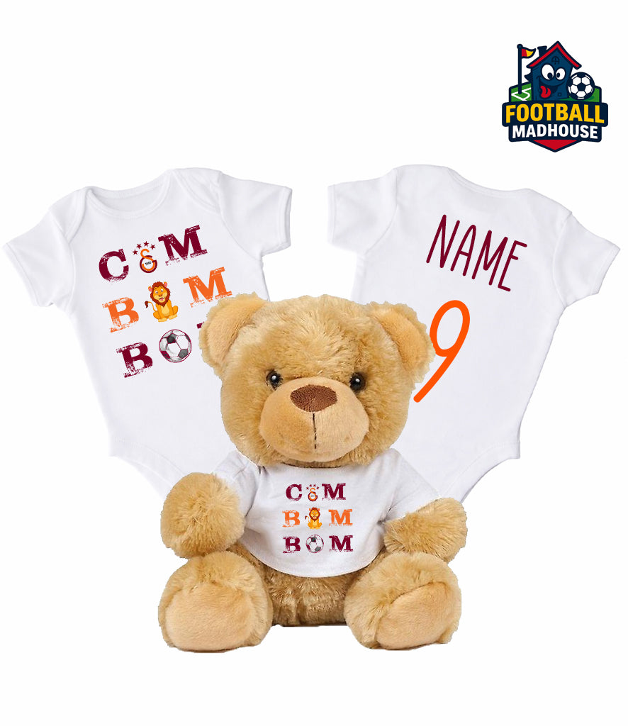 Cim Bom Bom Personalised Teddy Bear & Bodysuit