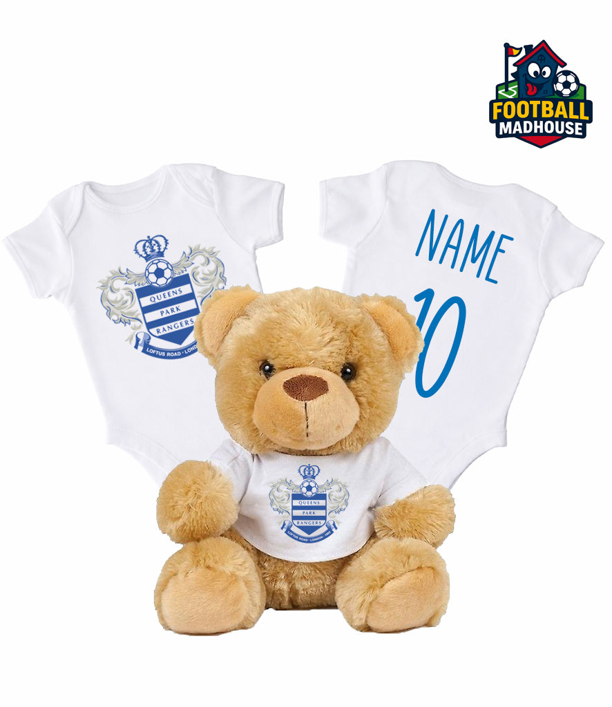 QPR Personalised Teddy Bear & Bodysuit
