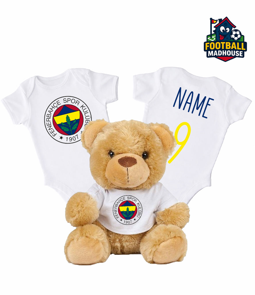 Fenerbahçe SK Personalised Teddy Bear & Bodysuit