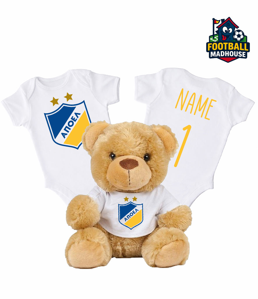 APOEL Personalised Teddy Bear & Bodysuit