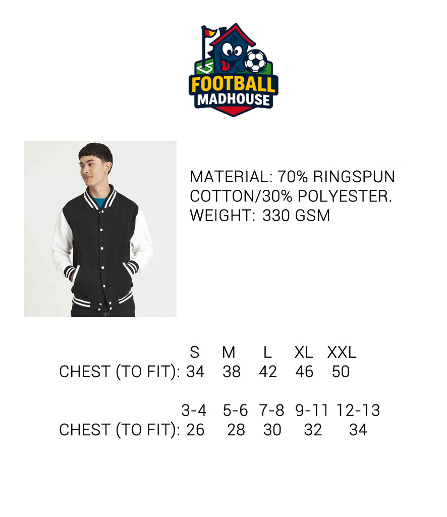 Arsenal Black & Red Varsity Jacket