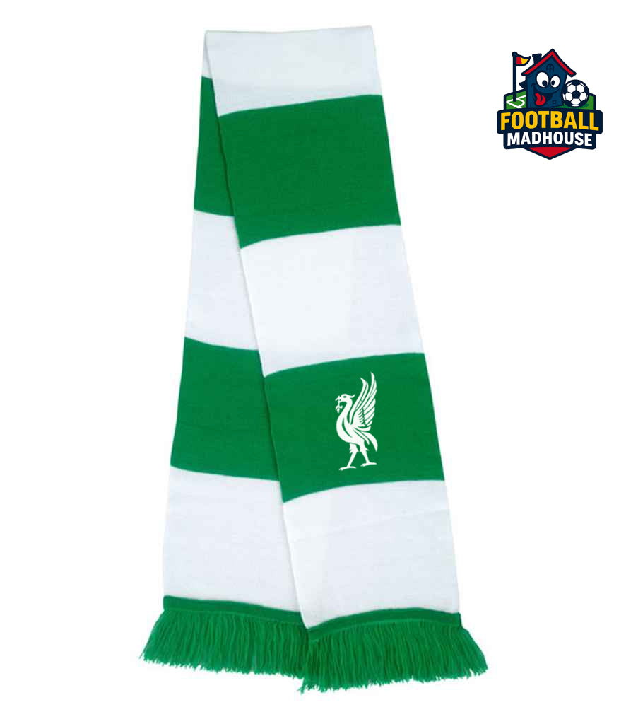 Liverpool Green & White Scarf