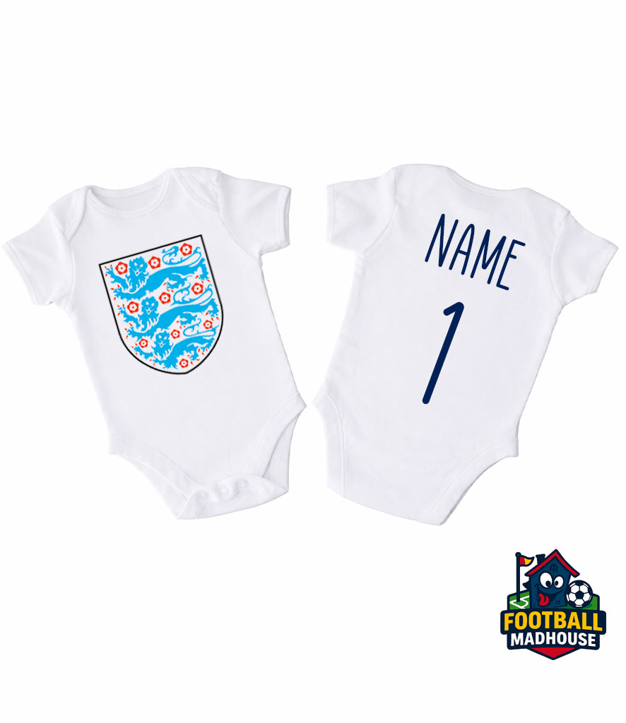 England Football Personalised Bodysuit