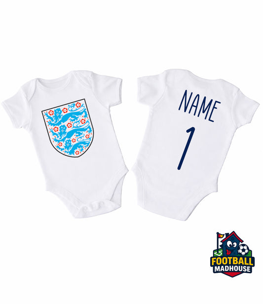 England Football Personalised Bodysuit