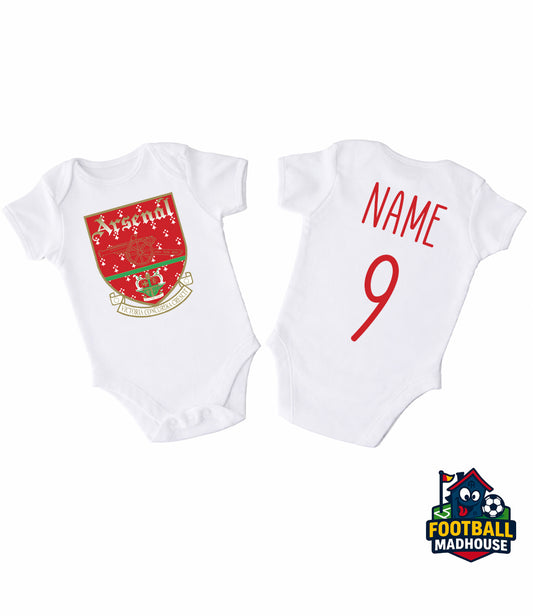Arsenal Retro Football Personalised Bodysuit