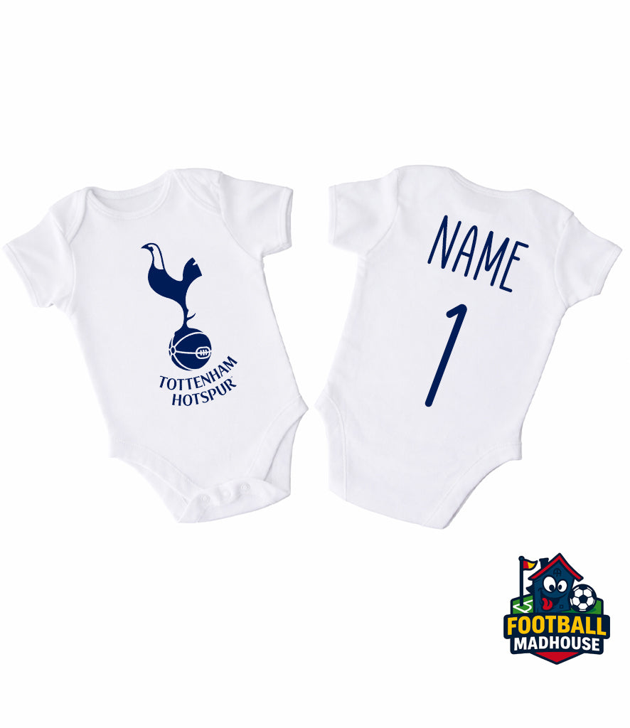 Spurs Football Personalised Bodysuit