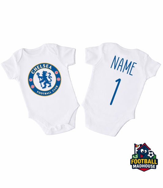 Chelsea Football Personalised Bodysuit