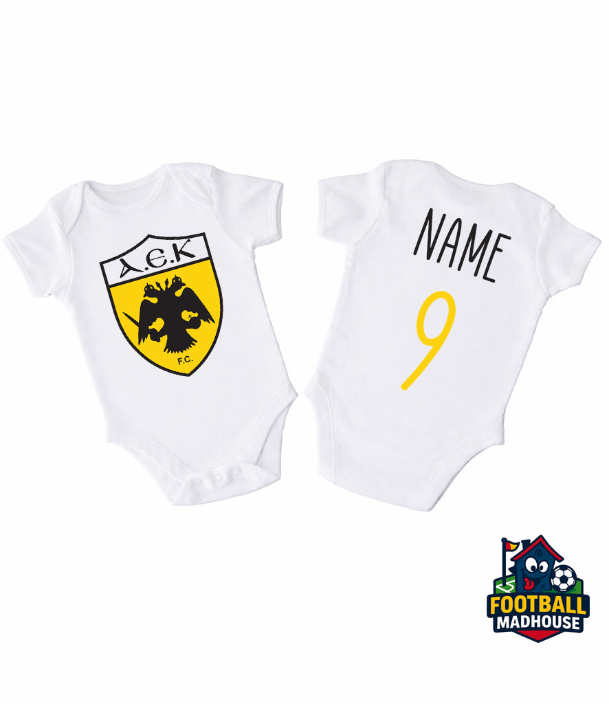 AEK Athens Football Personalised Bodysuit