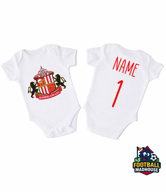Sunderland Football Personalised Bodysuit