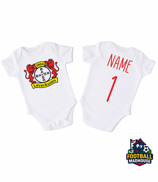 Bayer Leverkusen Football Personalised Bodysuit