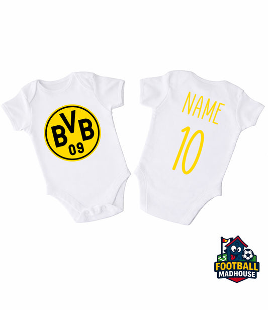 Borussia Dortmund Football Personalised Bodysuit