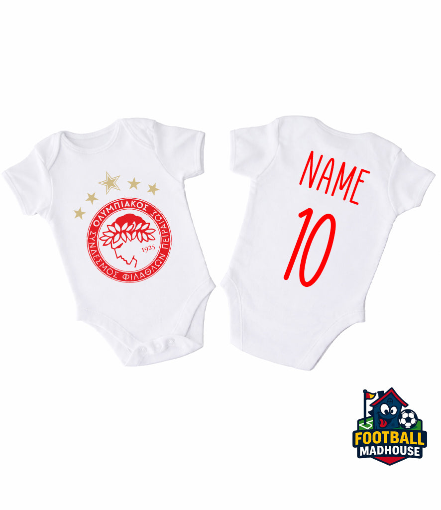 Olympiacos Football Personalised Bodysuit
