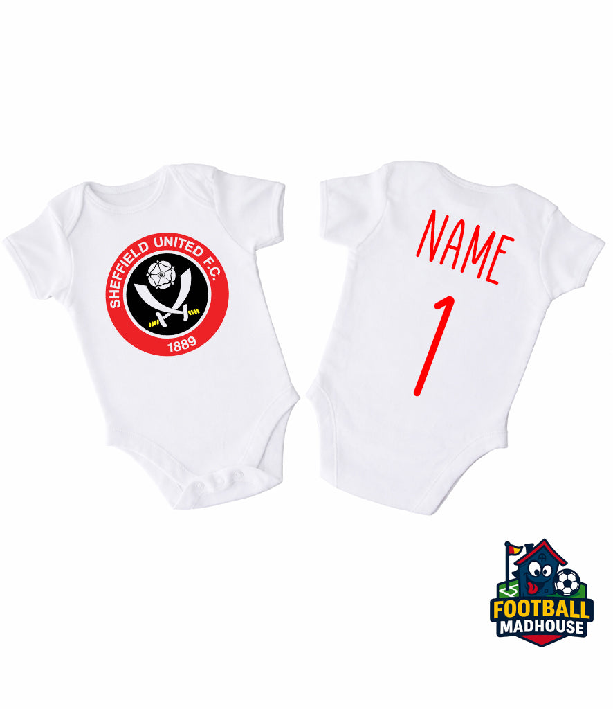 Sheffield United Football Personalised Bodysuit