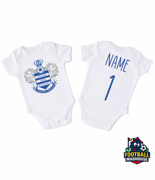 QPR Retro Football Personalised Bodysuit