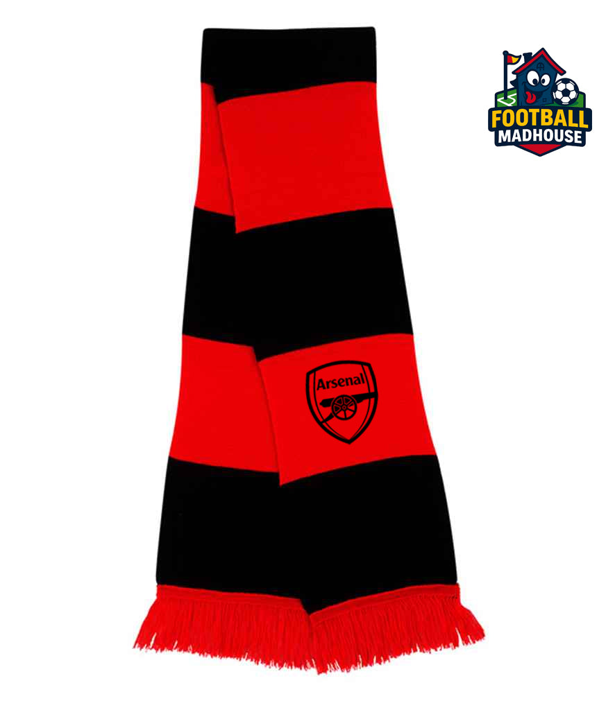 Arsenal Black & Red Scarf