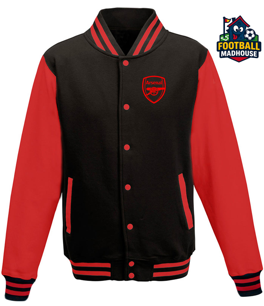 Arsenal Black & Red Varsity Jacket