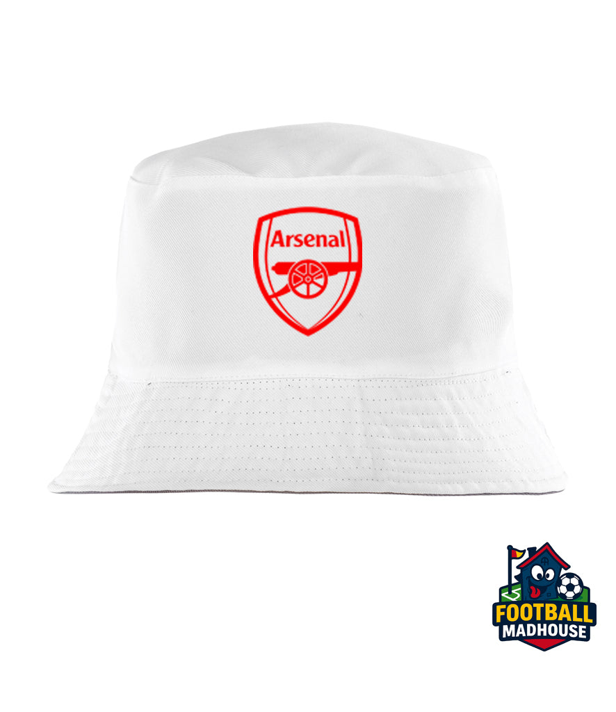 Arsenal White Bucket Hat