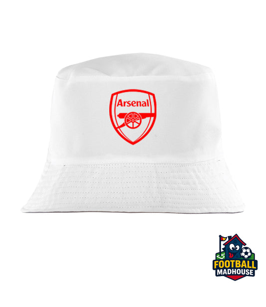Arsenal White Bucket Hat