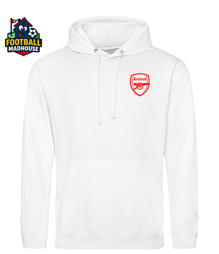 Arsenal White Hoodie