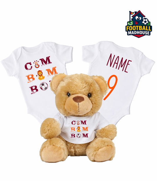 Cim Bom Bom Personalised Teddy Bear & Bodysuit