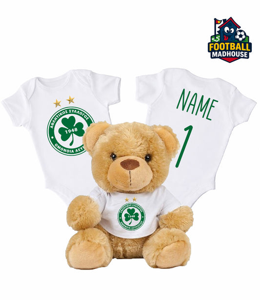 Omonoia Personalised Teddy Bear & Bodysuit