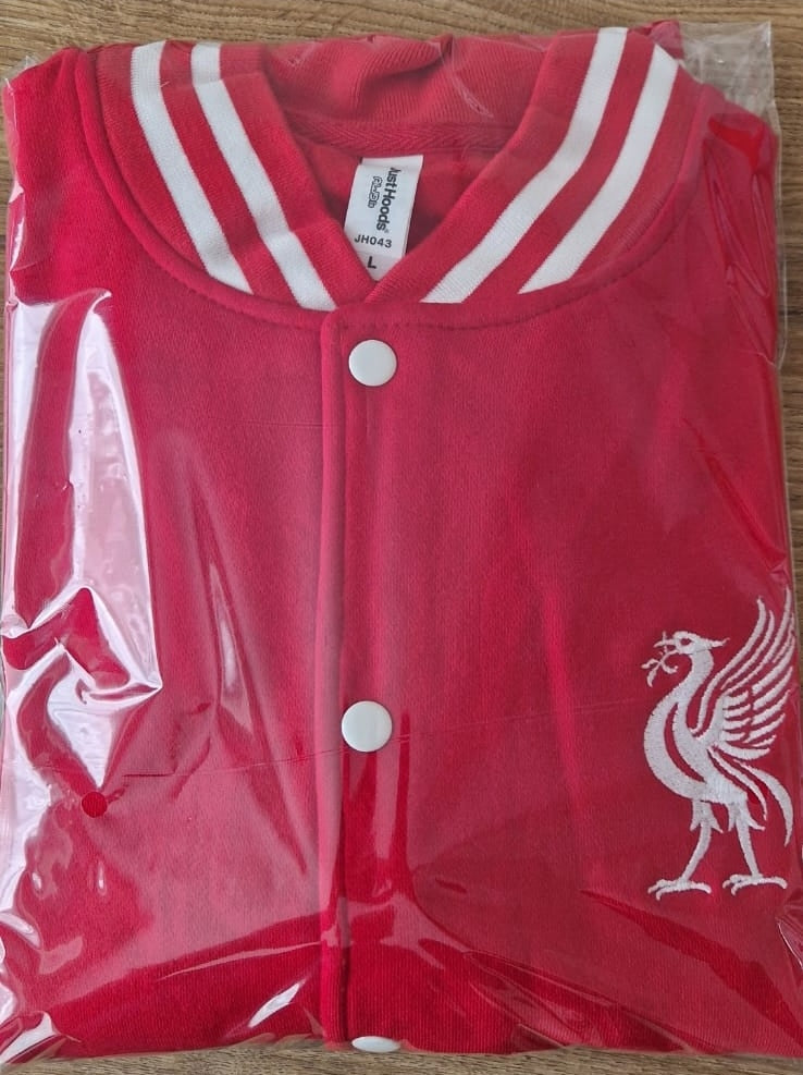 Liverpool Red & White Varsity Jacket