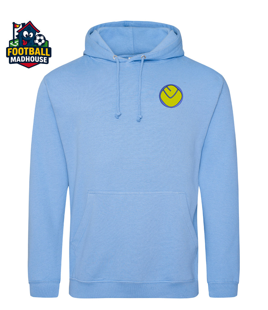 Leeds United 1974 Retro Light Blue Hoodie
