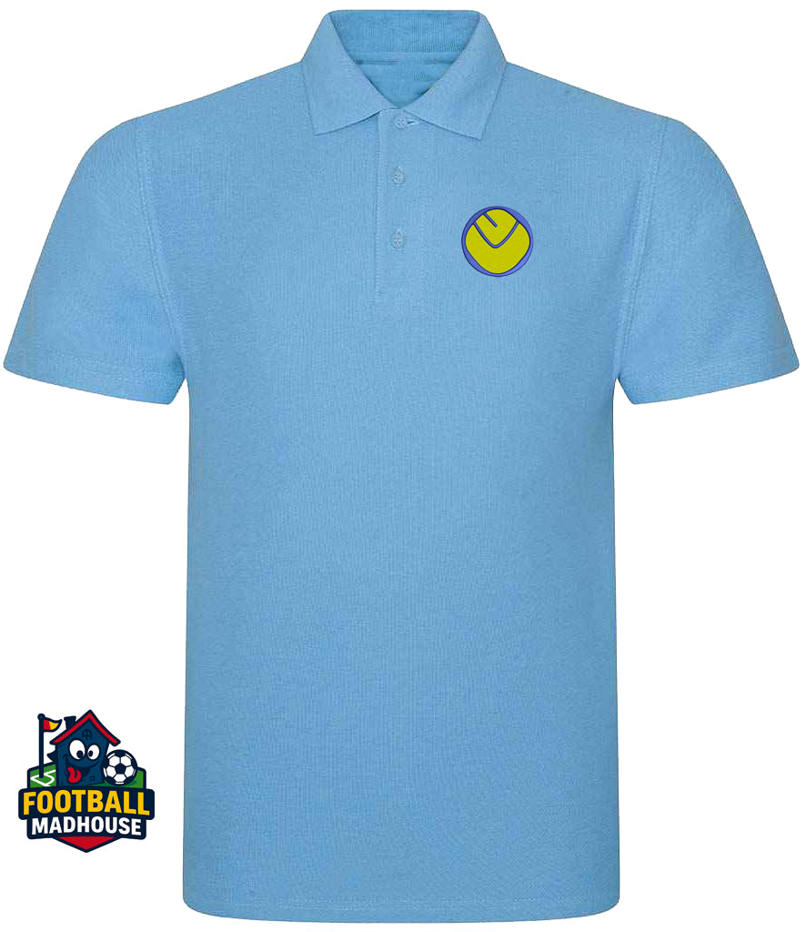 Leeds United 1974 Retro Light Blue Polo