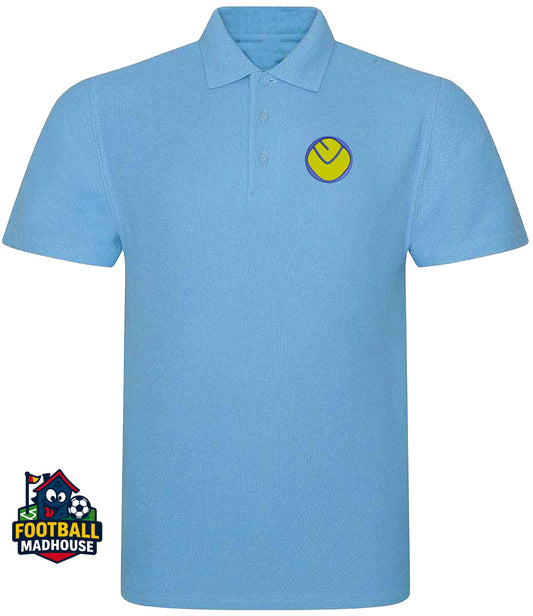 Leeds United 1974 Retro Light Blue Polo