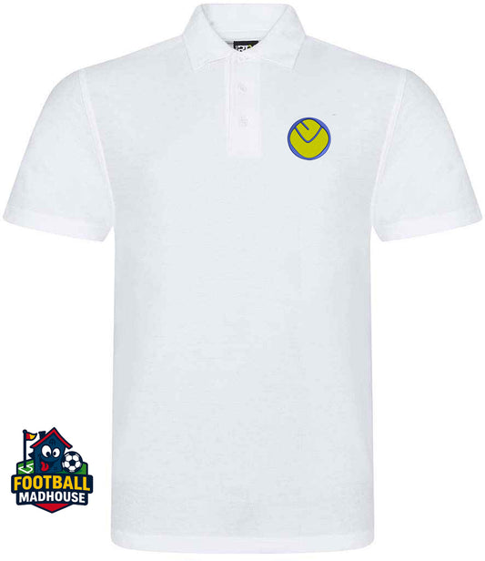 Leeds United 1974 Retro White Polo