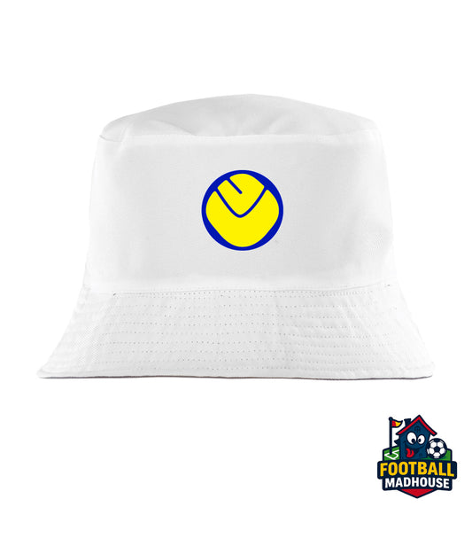 Leeds United 1974 Retro White Bucket Hat