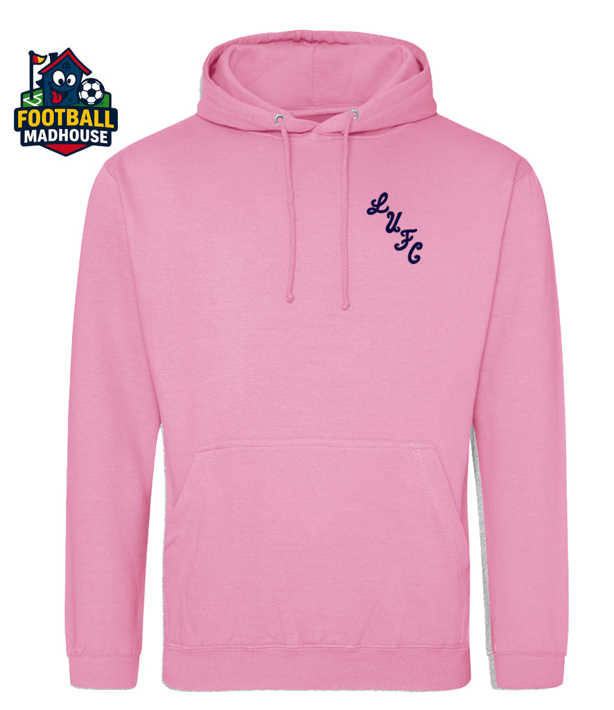 Leeds United 1996 Retro Pink Hoodie
