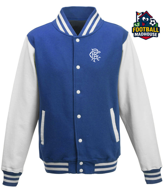 Glasgow Rangers Blue & White Varsity Jacket