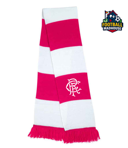 Glasgow Rangers Hot Pink & White Scarf