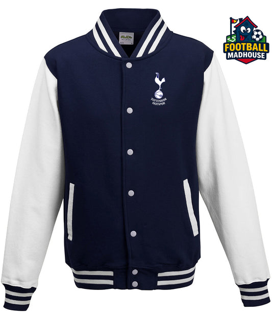 Tottenham Hotspur Navy & White Varsity Jacket