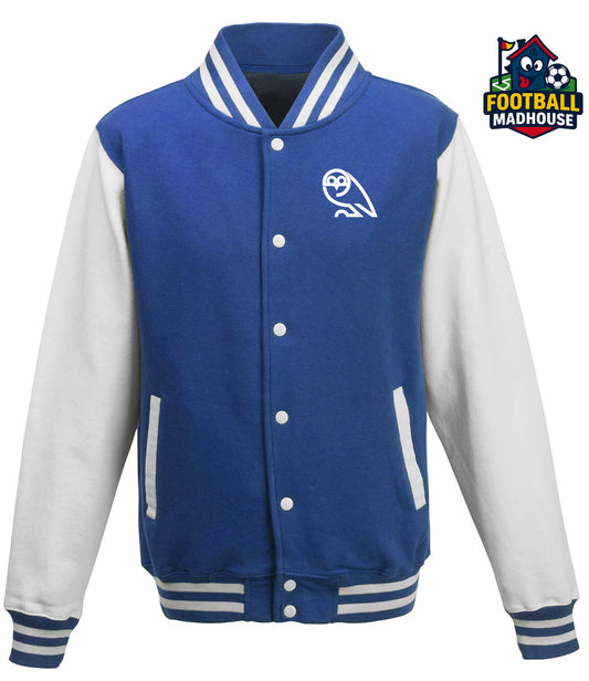 Sheffield Wednesday Retro Blue & White Varsity Jacket