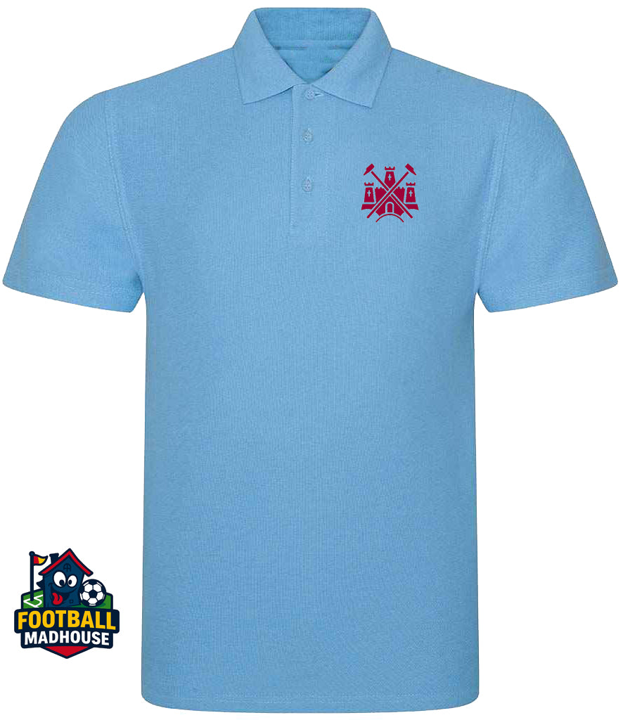 West Ham United Castle Light Blue Polo