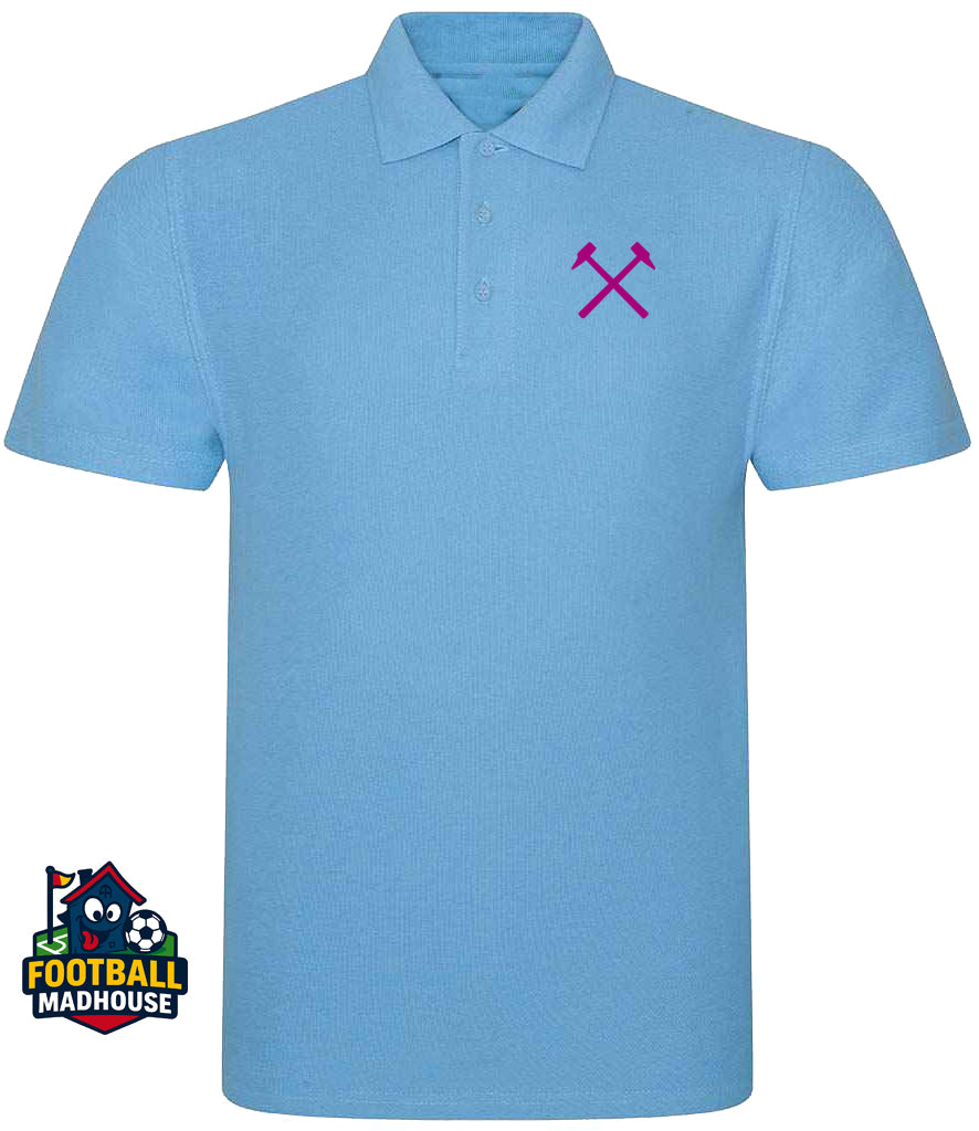 West Ham United Hammers Light Blue Polo