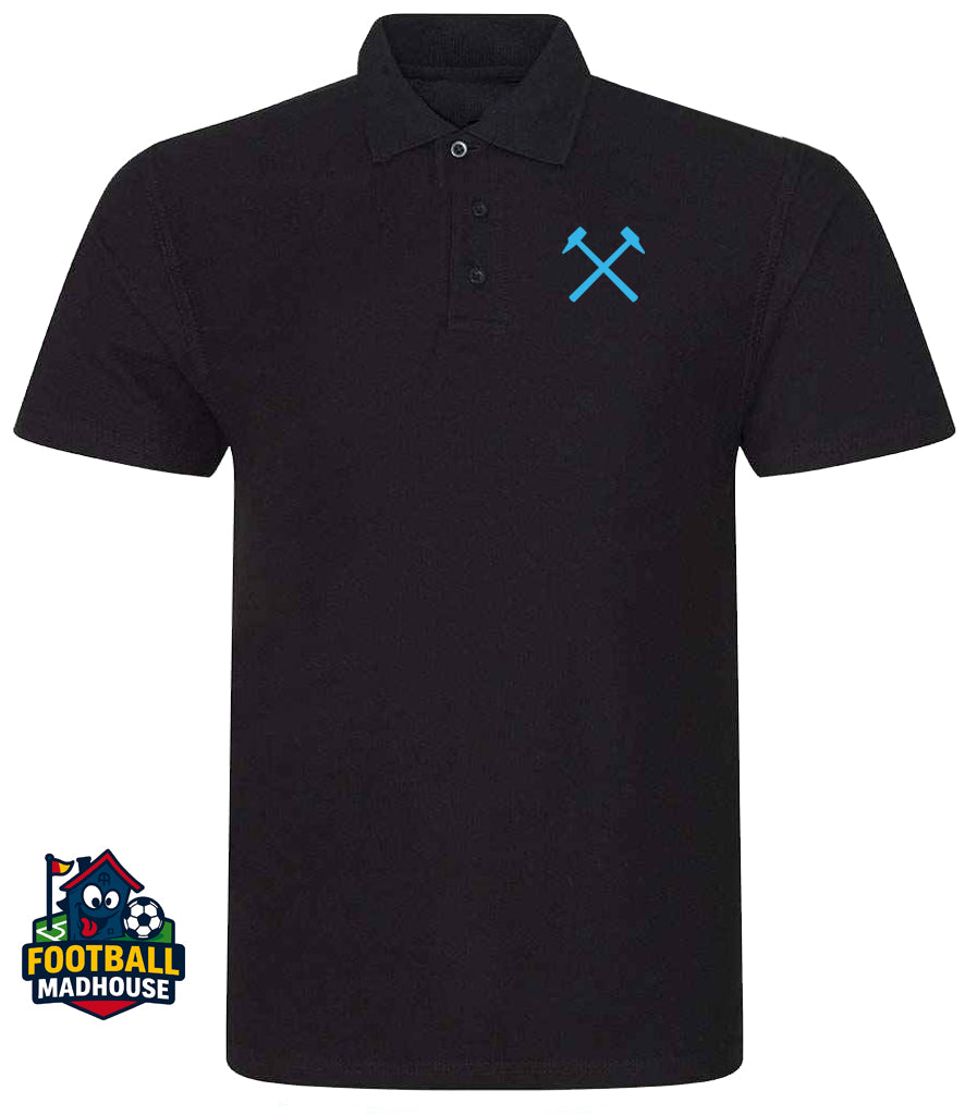 West Ham United Hammers Black Polo
