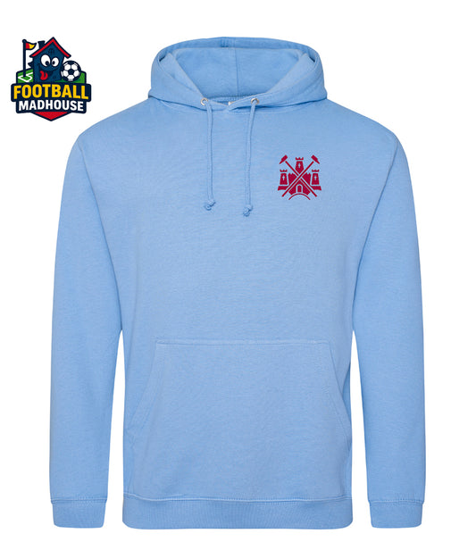 West Ham Castle Light Blue Hoodie