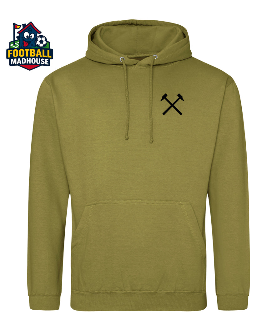 West Ham Hammers Khaki Hoodie