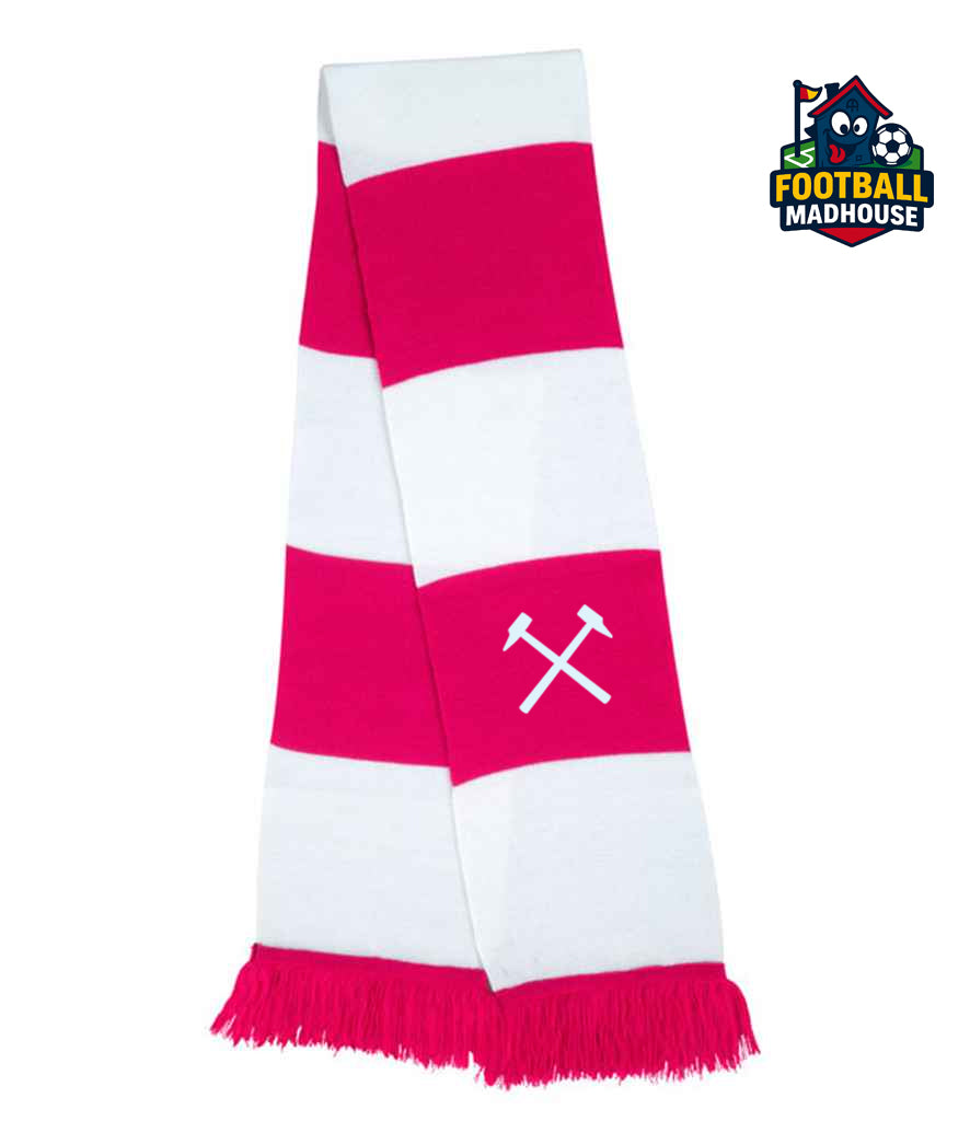 West Ham Hammers Hot Pink & White Scarf